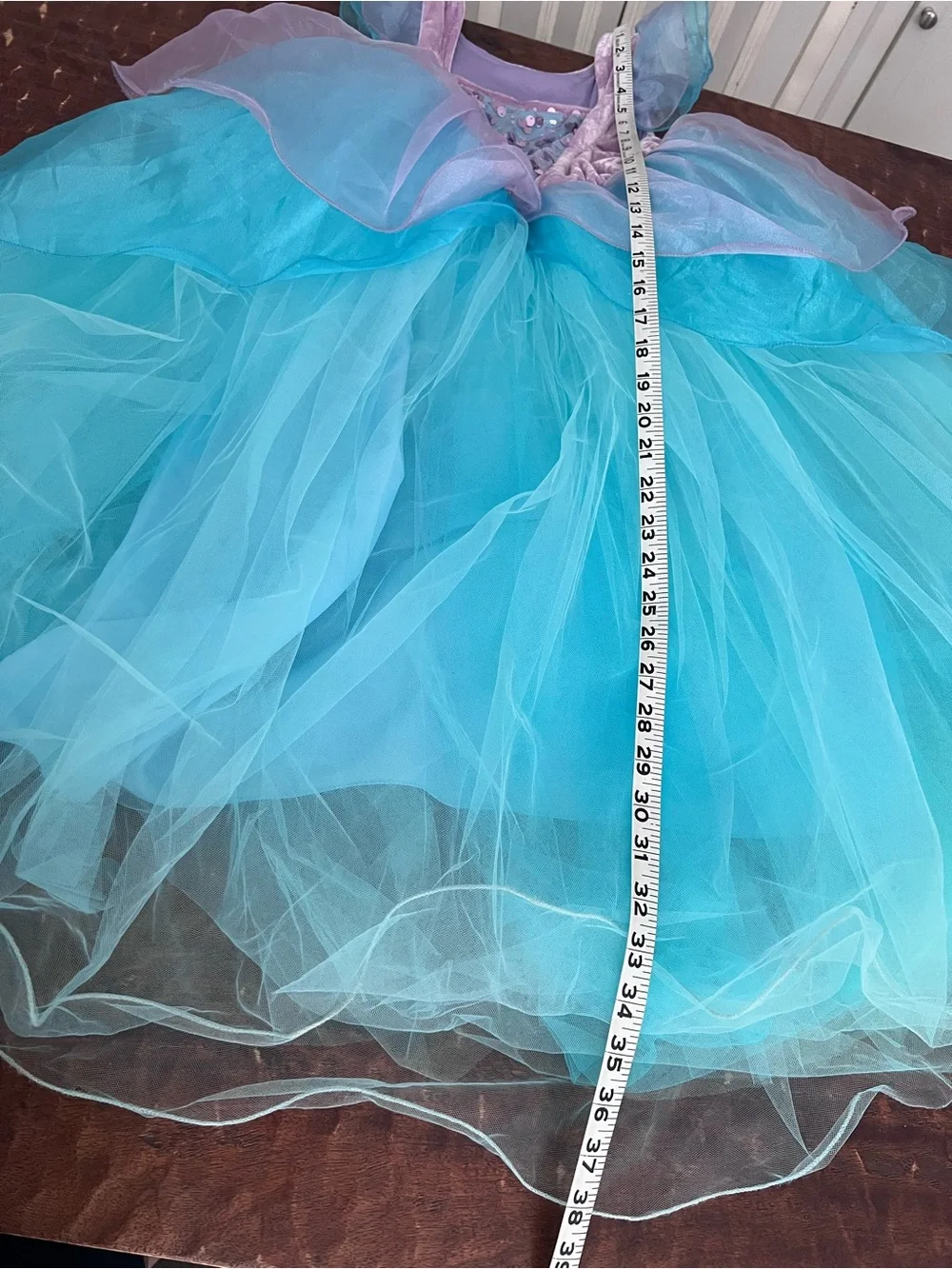Kids Ariel like Princess Dress Costume Full Skirt